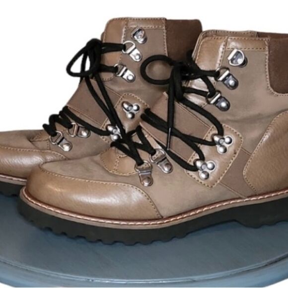 Nautical Brown Lace up Boots Size 8.5 - Picture 5 of 8